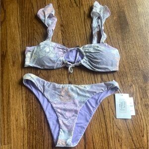 Floral Bikini Set in Pastel Shades